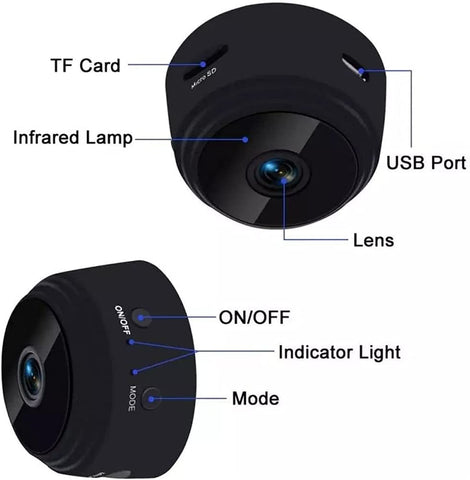 A9 Mini Wifi HD Camera 1080p Rechargable