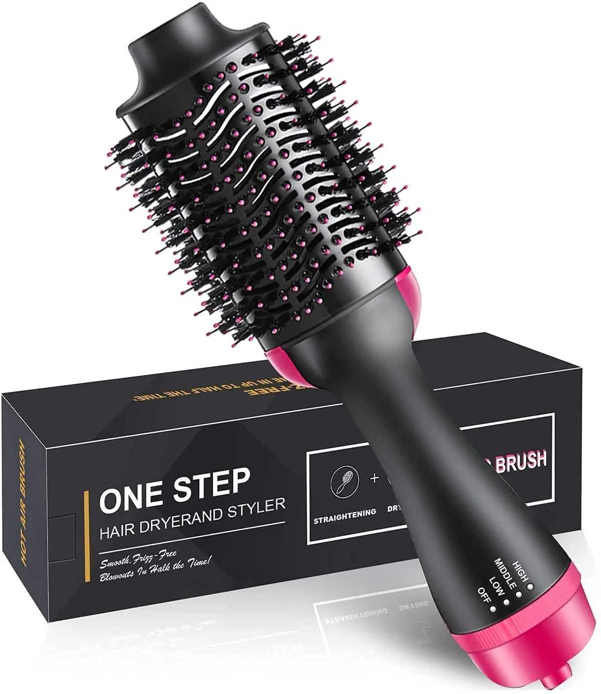 One Step 3 in 1 Hair Dryer Brush  –  Hot Air Brush & Volumizer