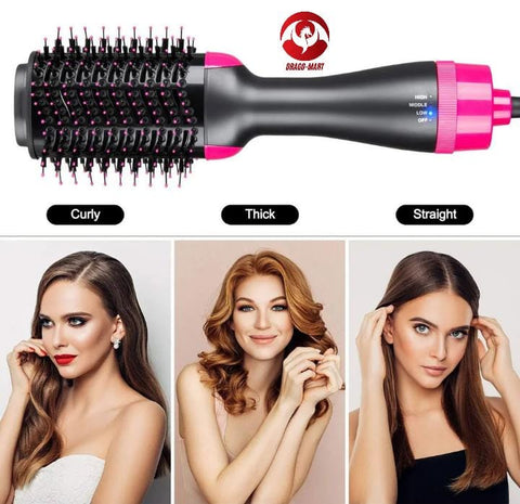 One Step 3 in 1 Hair Dryer Brush  –  Hot Air Brush & Volumizer