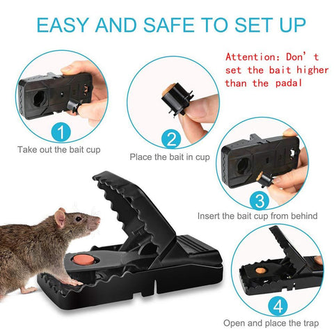 Heavy Duty Plastic Mouse Trap Rat Catcher