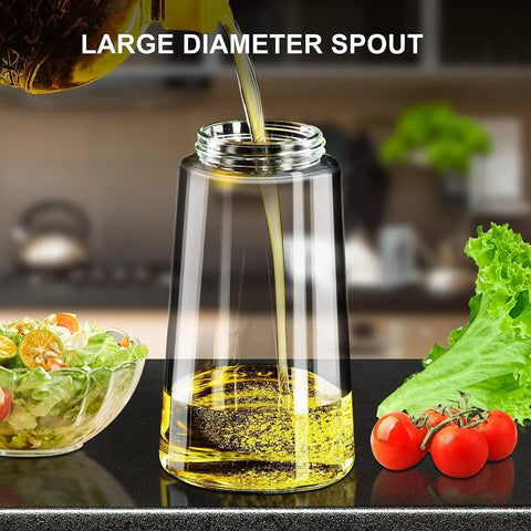 2 in 1 Olive Oil Dispenser Oil Spray Bottle Automatic Dispenser 470ML