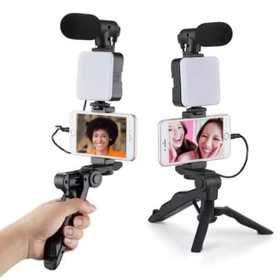 Microphone Vlogging Kit for Smartphone Camera Video Recording