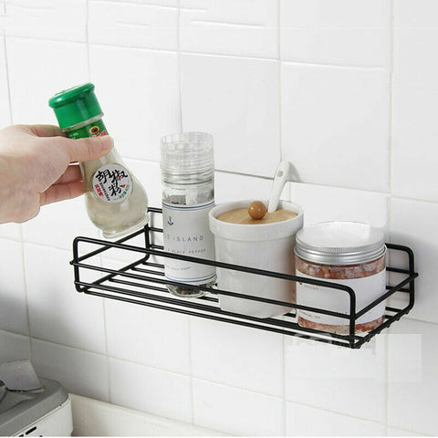 Bathroom Kitchen Room Metal Corner Shelf Organizer